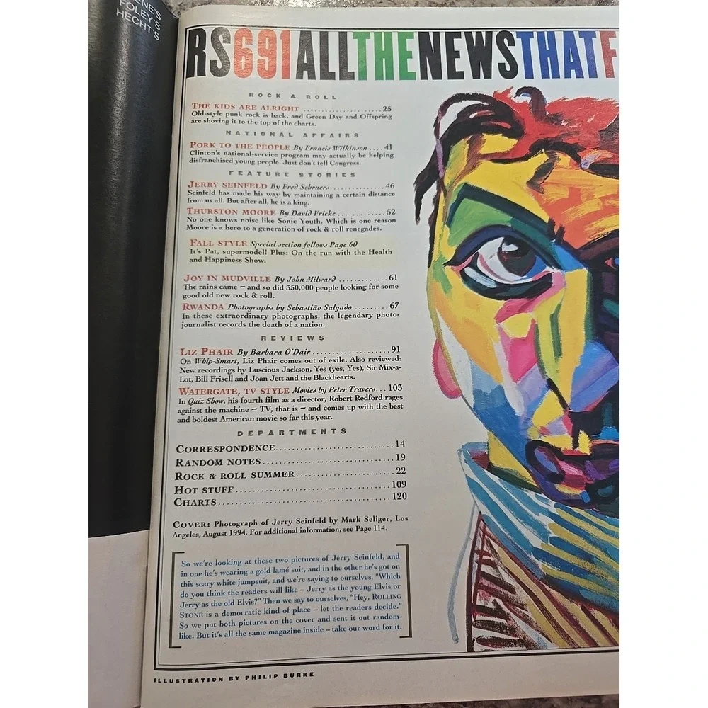Rolling Stone Magazine‎ #691 - September 1994 - Jerry Seinfeld Cover